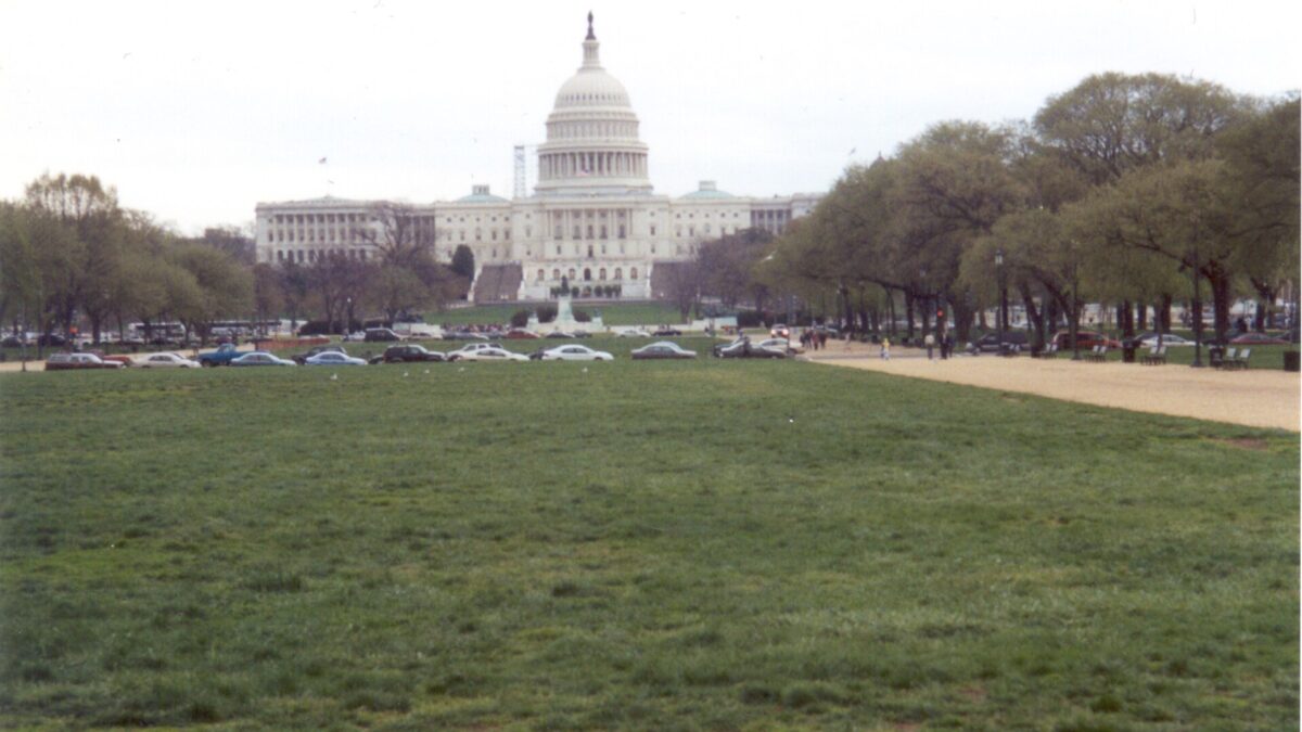 The west front of the U.S. Capitol seen from the National Mall