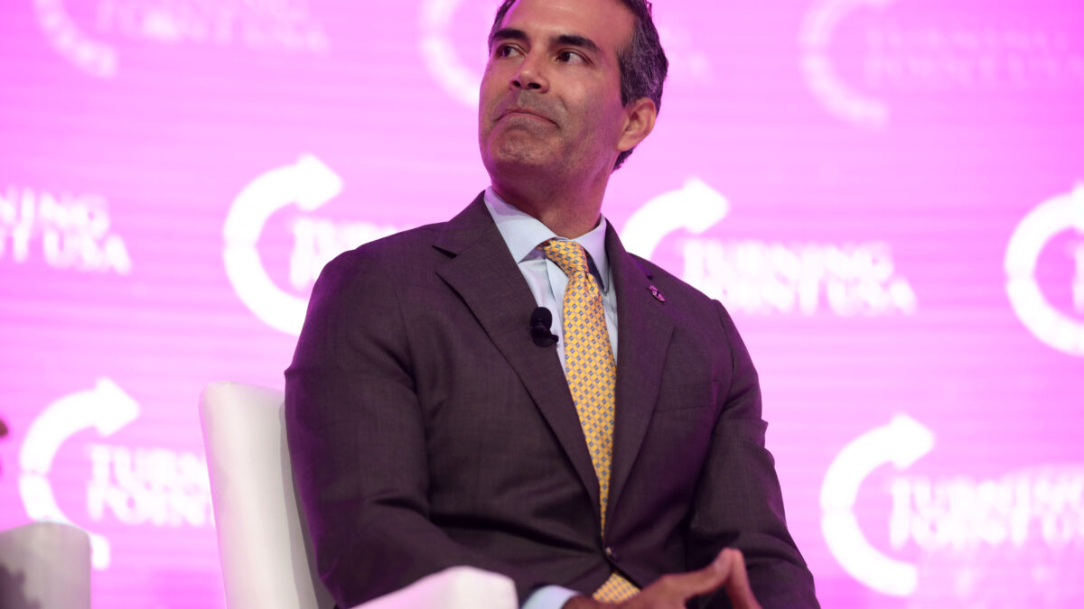 George P. Bush at a 2021 Turning Point USA summit in Grapevine, Texas